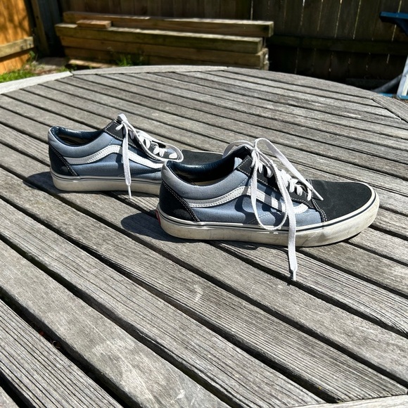 Vans Other - Vans Old School Pro Navy Blue Suede Sneakers Skate Shoes Men’s 9 woman 10